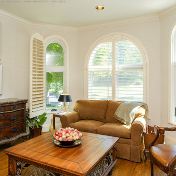 New Windows in Elegant Living Room - Renewal by Andersen San Francisco Bay Area