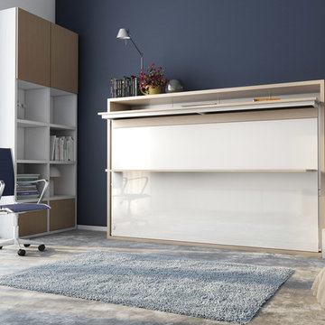 Genio T Twin Wall Bed with Desk