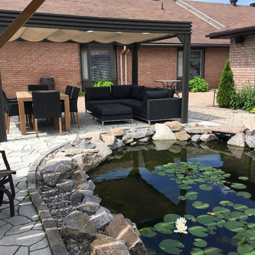 Retirement home pond & entrance