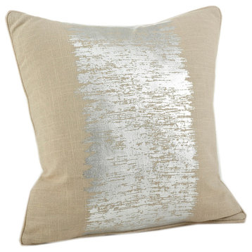 Eleni Metallic Banded Design Throw Pillow