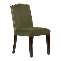 Universal Lighting and Decor - Calistoga Regal Moss Fabric Arched Dining Chair - Bar Stools And Counter Stools