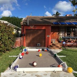 SoccerPool game table, White/Tan - Backyard Play
