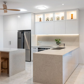 Modern Sophistication in Sandgate Kitchen and Laundry