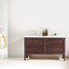 Annecy 55" Dark Walnut Free Standing Modern Bathroom Vanity