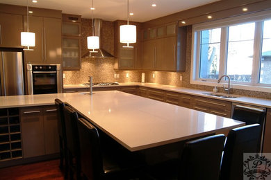 Inspiration for a modern kitchen remodel in Other