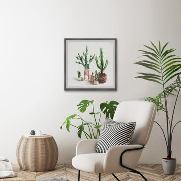 "Cactus Creation" Framed Painting Print