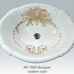 Hand Painted Drop-in Sinks by Atlantis Porcelain Art - Products