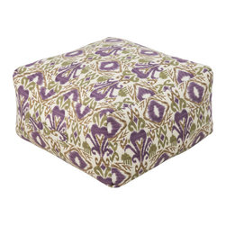 Surya Poufs- (POUF-116) - Floor Pillows And Poufs