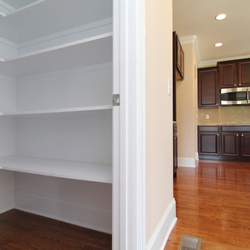Walk in style kitchen pantry