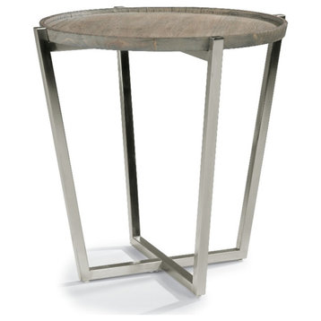 Bowery Hill Modern / Contemporary Brown Finish Wood Lamp Table
