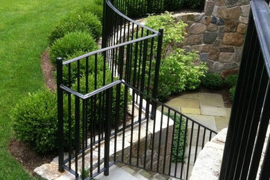 This is an example of a traditional landscaping in Boston.