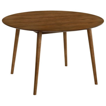Arcadia 48 Round Dining Table in Walnut Wood