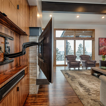 Great Room HDTV mount and Sonos Playbar Custom Mount