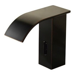 Fontana ORB Automatic Touch Free Sensor Faucets Waterfall Oil Rubbed Bronze - Bathroom Sink Faucets