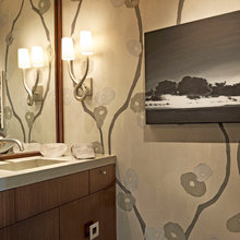 Powder room wall paper