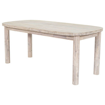 Oasis 70" Extension Acacia Dining Table, Beige