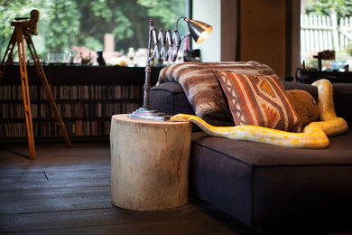 Eclectic living room photo in San Francisco