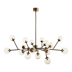 Dallas Chandelier - Vintage Brass - Clayton Gray Home - Lighting