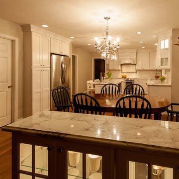 Chandeliers and Hanging Pendants Brighten Up Centreville, Virginia Kitchen