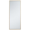 Elegant MR42460BR Metal Frame Rectangle Mirror 24", Brass