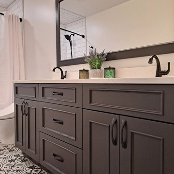 Showplace Frameless Savannah 275 Bathroom in Iron Ore