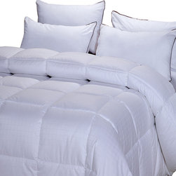 Royal Hotel - Overfilled Dobby Down Alternative Comforter - Comforters And Comforter Sets