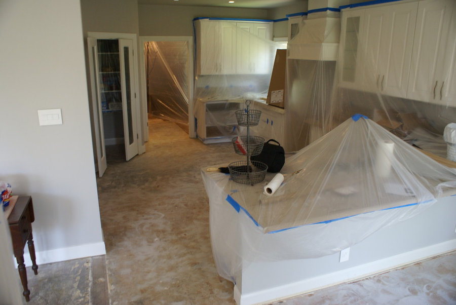 Westlake dark wood floors