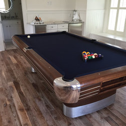 Antique Brunswick Anniversary Pool Table - Game Room And Bar Furniture