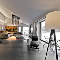 WOODlife DEEP Down Black trapezium flooring - Engineered Wood Flooring