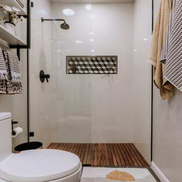 Midcentury Modern Hall Bathroom Transformation