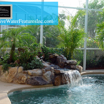 Small pool waterfall