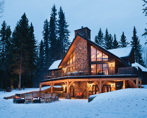 Mountain Timber  Frame  Home  in Canada  The Slave Lake 