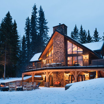Mountain Timber Frame Home in Canada