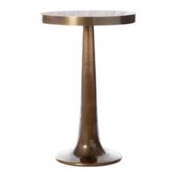 Trumpet Table Antique Brass | Pulp Home - Side Tables And End Tables