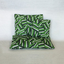 angela adams Mica Green Linen Pillows - Home Decor