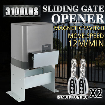 VEVOR Automatic Sliding Gate Opener with 2 Remote Control, 3100 Lbs