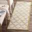 La Salis Indoor/Outdoor Runner, Ivory and Light Green, 76x121 cm