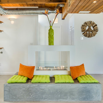 1951 mid-century modern home remodel Before & After