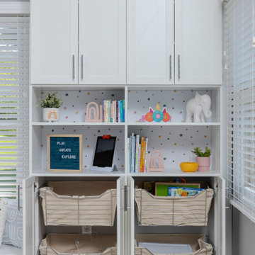 Wall Units Helps Organize Craft and Hobby Room