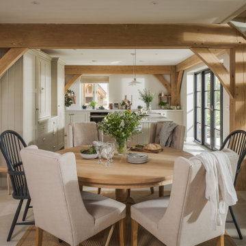 Cottage style oak frame home on custom build site