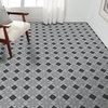 8"x8" Assila Handmade Cement Tile, Gray/Black, Set of 12