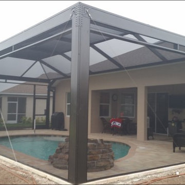 Rock Waterfall Custom Swimming Pool