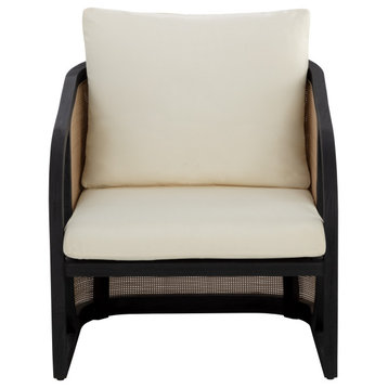 Palermo Lounge Chair, Charcoal, Stinson Cream