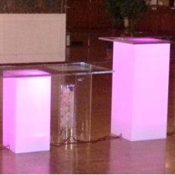 Lucite bar with floating top - Products