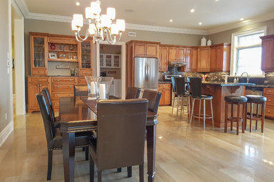 Mid-sized elegant dining room photo in Other
