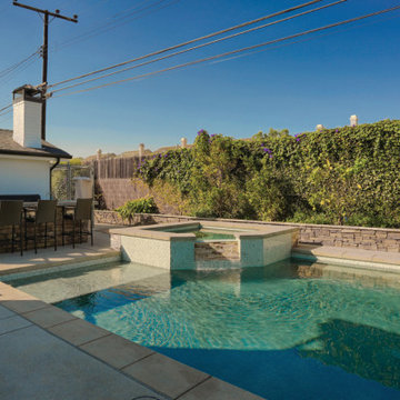 Huntington Beach Addition & Remodel - Pool with Outdoor Kitchen