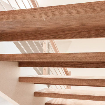 Project #48 | Contemporary Staircase with Warm Tones