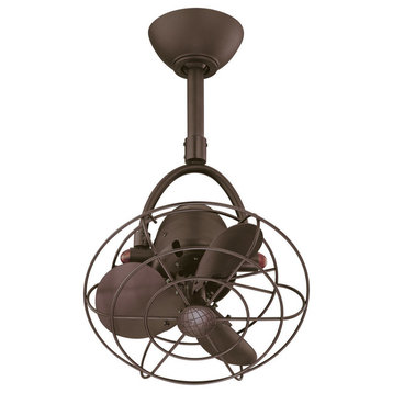 Diane Oscillating Directional Ceiling Fan, Textured Bronze