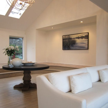 Montauk great room with center table