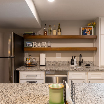 Transitional Basement Remodel Prairie Village, KS